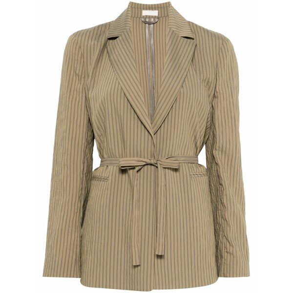 リュージョー レディース 上衣＆上衣 アウター Belted blazer   Green