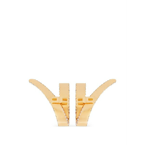 エリザベスフランキ レディース ピアス＆イヤリング アクセサリー Logo-detail earcuffs Gold｜asty 44,280円