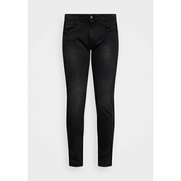 リプレイ メンズ デニムパンツ ボトムス ANBASS Slim Fit Jeans Black ...