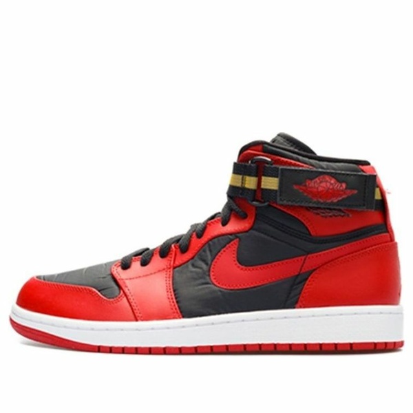 Jordan ジョーダン メンズ スニーカー  【Air Jordan 1 High Strap \u0027Black Gym Red\u0027 342132-002】  大きさ US_12.5(30.5糎)