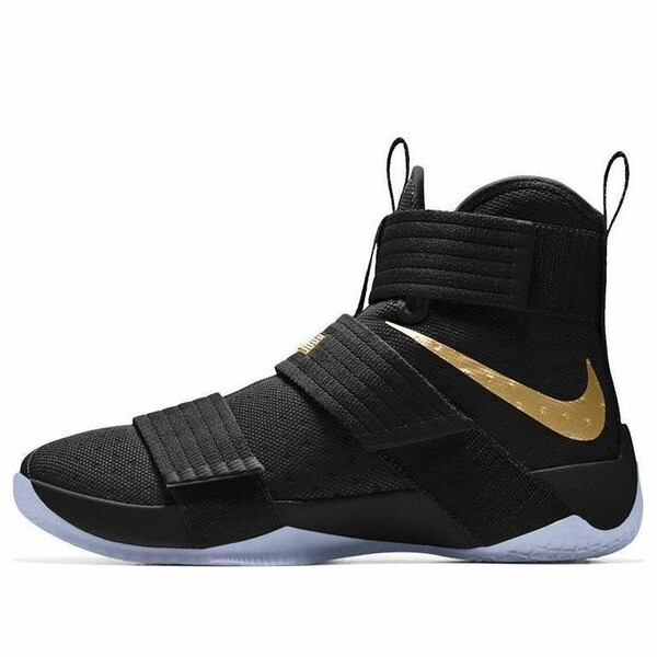 Nike ナイキ メンズ スニーカー  【Nike LeBron Zoom Soldier 10 Black Gold \u0027Black Gold yellow gold\u0027 885682-991】  大きさ US_7.5(25.5糎)