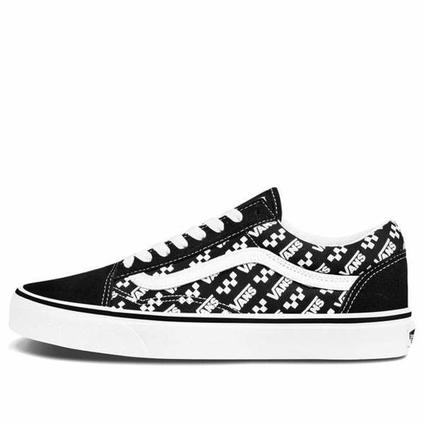 Vans バンズ メンズ スニーカー  【Vans Old Skool \u0027Logo Repeat - Black\u0027 VN0A4U3BTEZ】  大きさ US_7.5(25.5糎)