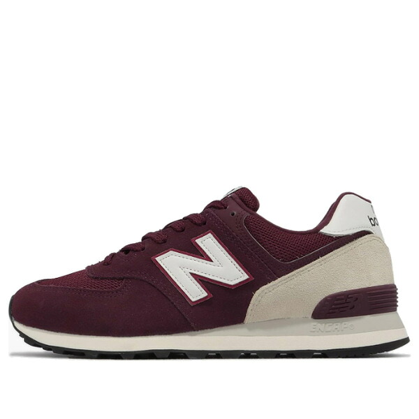 New Balance ニュー平衡にする メンズ スニーカー  【New Balance 574 \u0027Maroon White\u0027 U574AW2】  大きさ US_7.5(25.5糎)