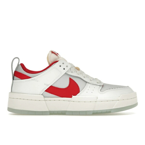 Nike ナイキ レディース スニーカー  【Nike Dunk Low Disrupt Gym Red (Women\u0027s)】  大きさ US_8(25.0糎) Summit White/Gym Red-Summit White