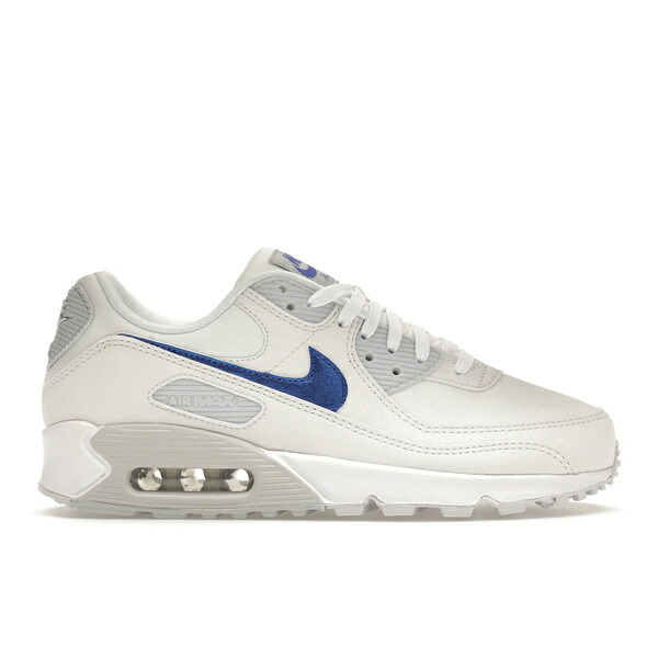 Nike ナイキ レディース スニーカー 【Nike Air Max 90 White Metallic Blue (Women's)】 サイズ US_7(24.0cm) Summit White/Pure Platinum/Medium Blue|asty