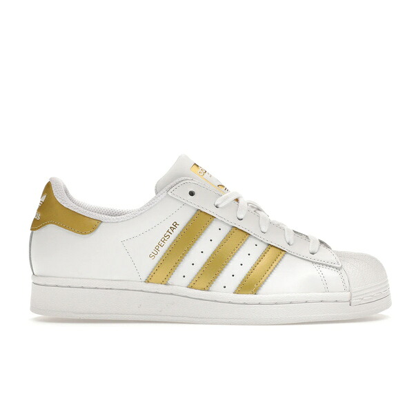 adidas アディダス レディース スニーカー 【adidas Superstar White Gold Metallic (Women's)】 サイズ US_6(23.0cm) Cloud White/Gold Metallic/Cloud White｜asty
