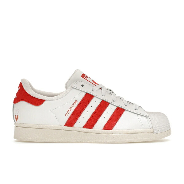 adidas アディダス レディース スニーカー  【adidas Superstar Valentine\u0027s Day (2024) (Women\u0027s)】  大きさ US_W_11 Cloud White/Bright Red/Wonder Clay