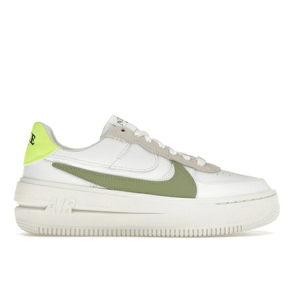 Nike ナイキ レディース スニーカー  【Nike Air Force 1 PLT.AF.ORM White Oil Green (Women\u0027s)】  大きさ US_W_11 White/Sail/Volt/Oil Green