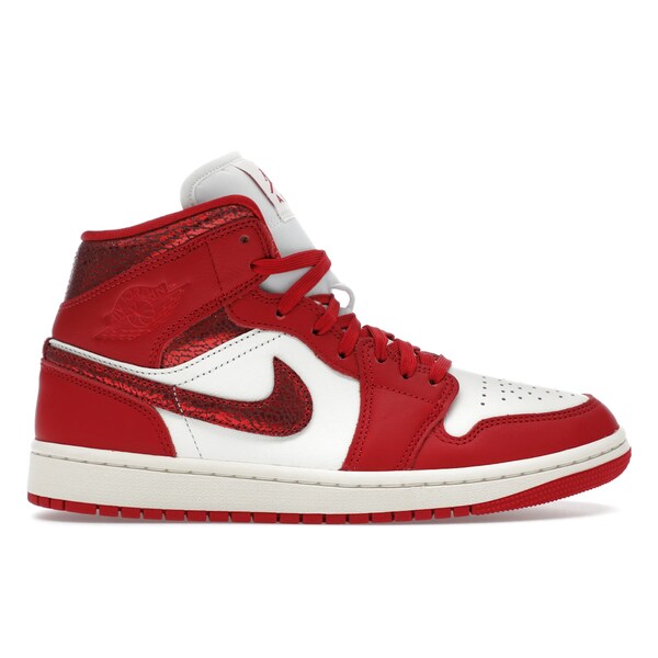 Jordan ジョーダン レディース スニーカー  【Jordan 1 Mid SE Red Cracked Leather (Women\u0027s)】  大きさ US_W_11 Sail/Team Red/Varsity Red
