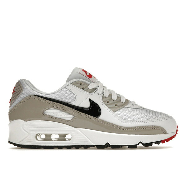 Nike ナイキ レディース スニーカー 【Nike Air Max 90 Light Iron All (Women's)】 サイズ US_7.5(24.5cm) White/Light Iron All/University Red/Black|asty