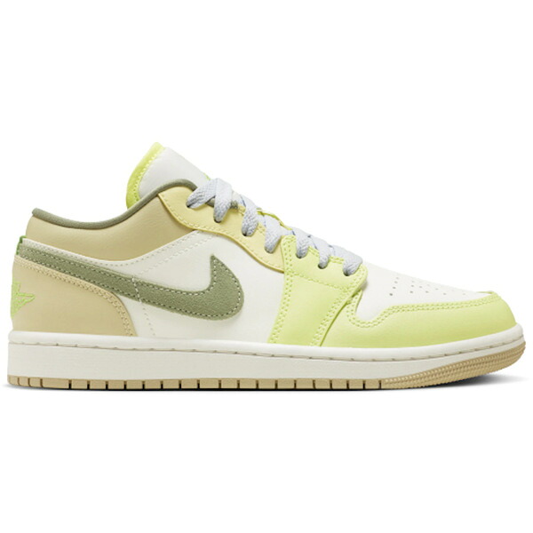 Jordan ジョーダン レディース スニーカー 【Jordan 1 Low Sail White Oil Green (Women's)】 サイズ US_9(26.0cm) Sail White/Oil Green/Sail White/Light Lime Green/Team Gold/Active Green|asty