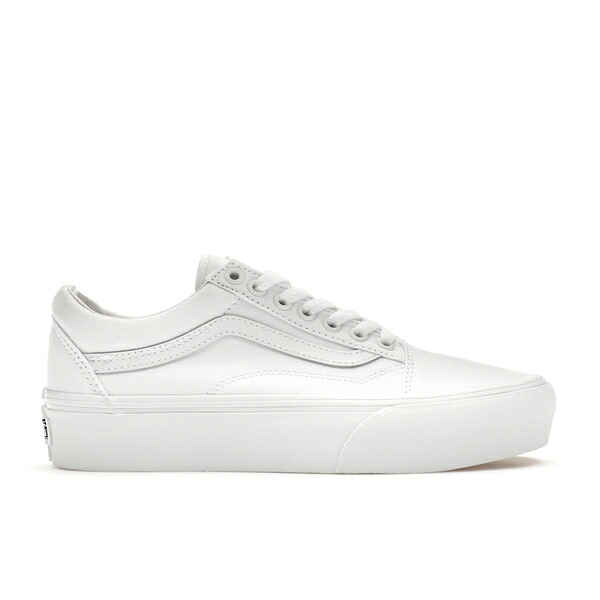 Vans バンズ レディース スニーカー  【Vans Old Skool Platform True White (Women\u0027s)】  大きさ US_7(24.0糎) True White