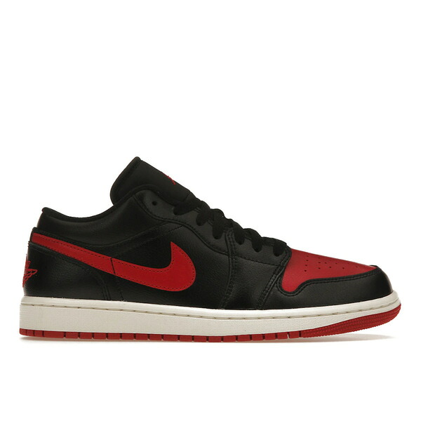 Jordan ジョーダン レディース スニーカー  【Jordan 1 Low Bred Sail (Women\u0027s)】  大きさ US_W_12 Black/Sail/Gym Red