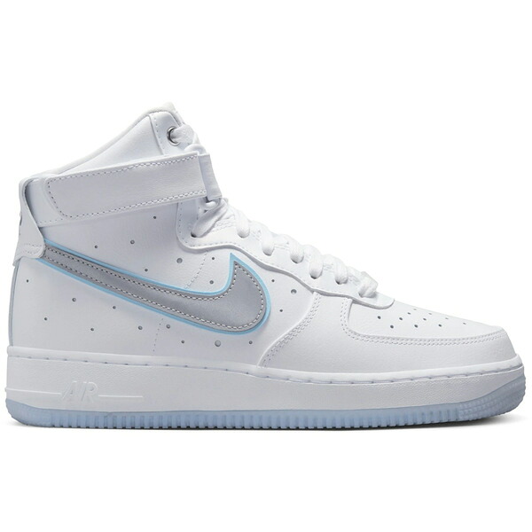 Nike ナイキ レディース スニーカー 【Nike Air Force 1 High Dare To Fly (Women's)】 サイズ US_8.5(25.5cm) White/Metallic Silver-Blue Chill-Mint Foam|asty