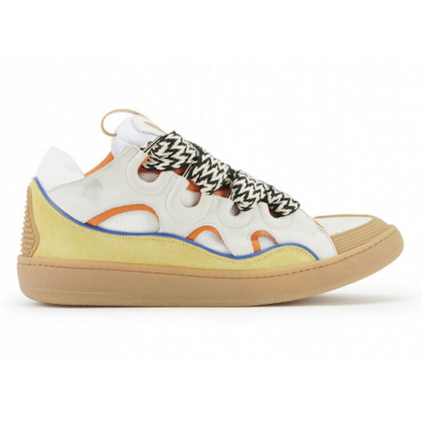 楽天市場】LANVIN PARISLEATHER CURB SNEAKERS / WHITEランバン