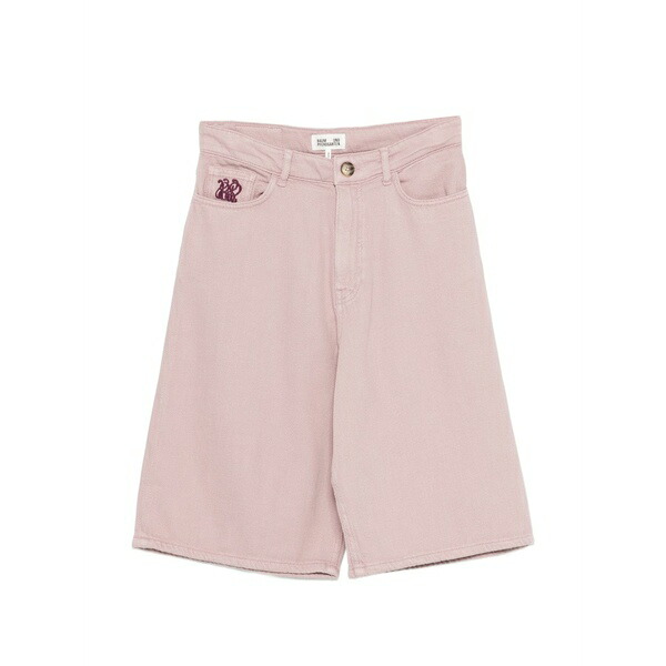 バウムウンドヘルガーデン レディース 心地よいズボン下 ボトムス Niamh embroidered denim shorts Pink ボトムス-パンツ-レディースファッション