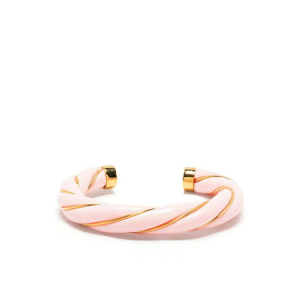 オーレリー ビダマン レディース ブレスレット・バングル・アンクレット アクセサリー Diana woven-look bangle bracelet Pink｜asty