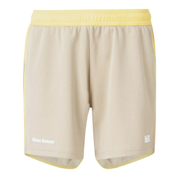 ウェールズ ボナー メンズ 心地好いズボン下 ボトムス Football logo bermuda shorts Neutrals
