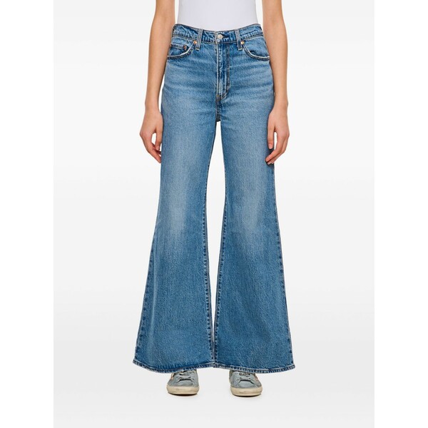 リーヴァイズジーンズ レディース ジーンズズボン下 ボトムス Cotton-blend jeans Blue
