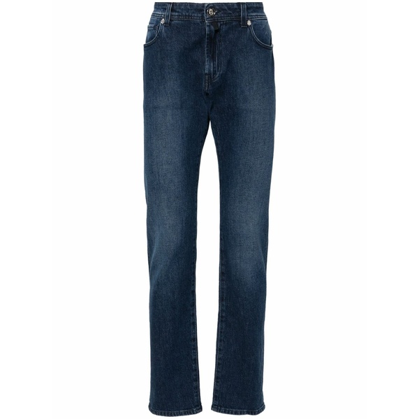 ビリオネア メンズ デニムパンツ ボトムス Logo-patch jeans Blue｜asty