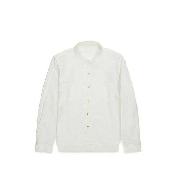 フォルテラ メンズ プルオーバー トップス Liam chest-pocket shirt White