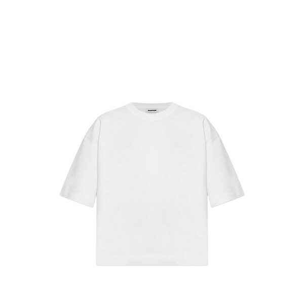 うす暗い運動場 レディース プルオーバー トップス Short-sleeves t-shirt White