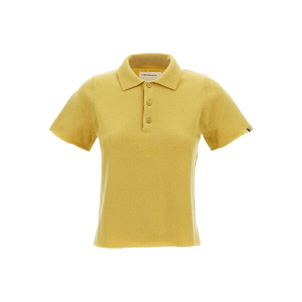 エクストリームカシミア メンズ ポロシャツ トップス Short-sleeve polo shirt Yellow|asty