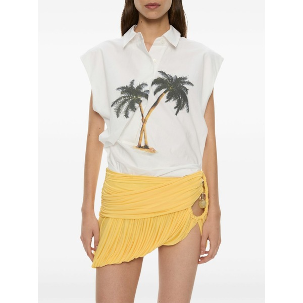 クリストファーエスバー レディース スコート ボトムス Bubble mini skirt Yellow