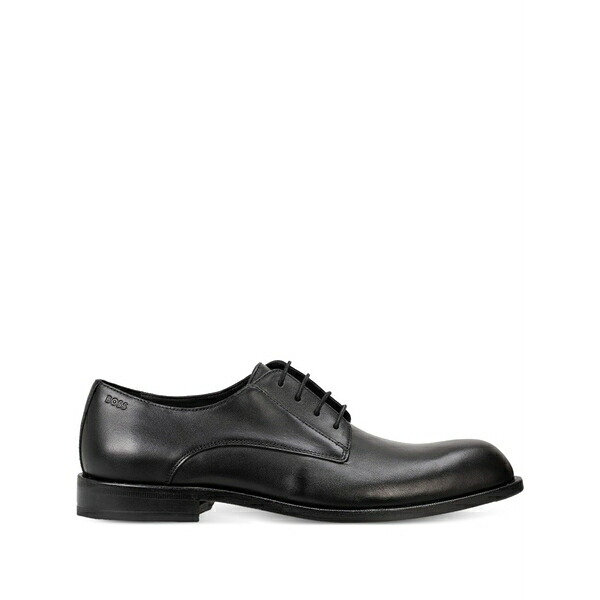 主任者 メンズ お召しものシューズ シューズ Lace-up leather derby shoes Black