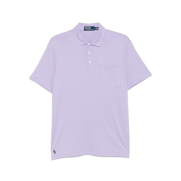 ラルフローレン メンズ スポーツシャツ トップス Polo pony-embroidered polo shirt Purple