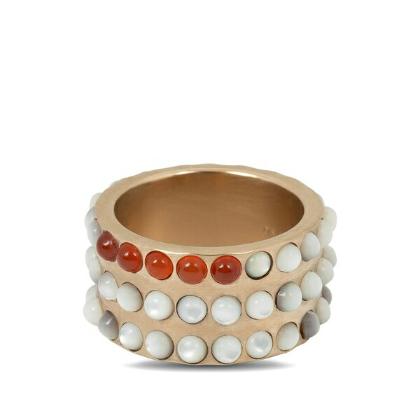 ドリス・ヴァン・ノッテン メンズ 輪っか 付属物 Stone-embellished band ring Gold