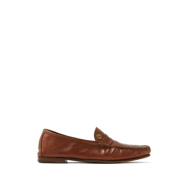 ヴェルサーチ レディース スリッポン・ローファー シューズ Guanto leather driver shoes Brown｜asty 140,900円