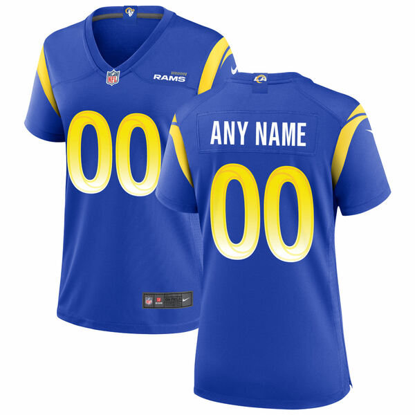 好評ナイキ レディース ユニフォーム Los Angeles Jersey Nike Women's Custom Game Royal トップス  Rams レディースファッション