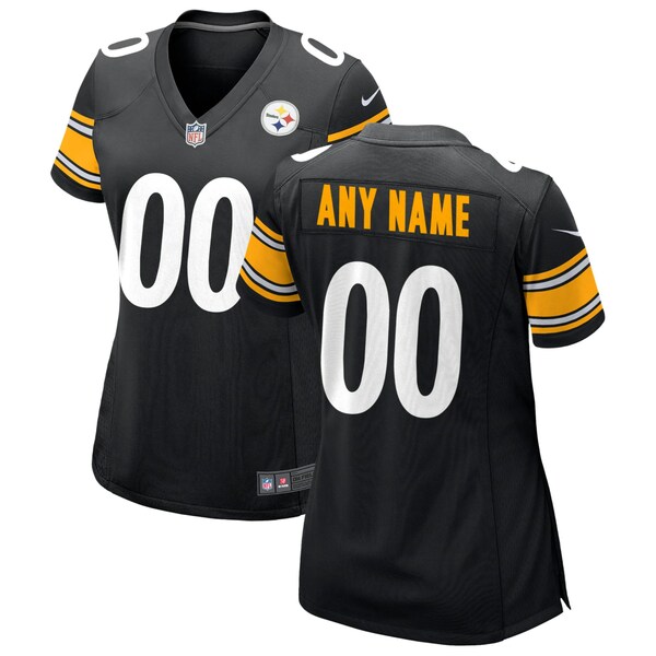 国内在庫】【国内在庫】ナイキ レディース ユニフォーム トップス Pittsburgh Steelers Nike Women's Custom  Game Jersey Black レディースファッション