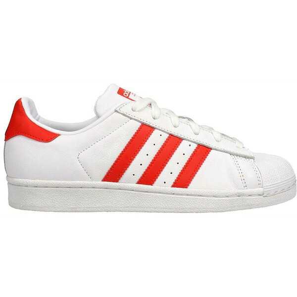 adidas アディダス レディース スニーカー  【adidas Superstar Active Red (Women\u0027s)】  大いさ US_9.5(26.5糎) Cloud White/Active Red/Core Black レディース靴-スニーカー-靴