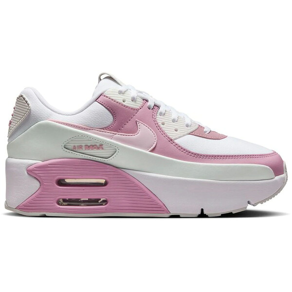 Nike ナイキ レディース スニーカー 【Nike Air Max 90 LV8 White Pink Foam Summit White (Women's)】 サイズ US_8(25.0cm) White/Pink Foam -Summit White|asty