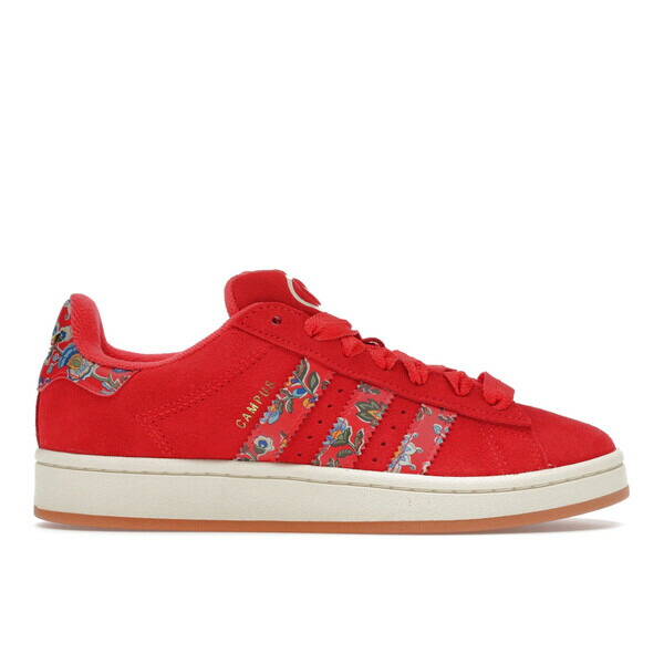 adidas アディダス レディース スニーカー  【adidas Campus 00s Liberty London Semi Lucid Red (Women\u0027s)】  大きさ US_5.5(22.5糎) Semi Lucid Red/Cream White/Gold Metallic