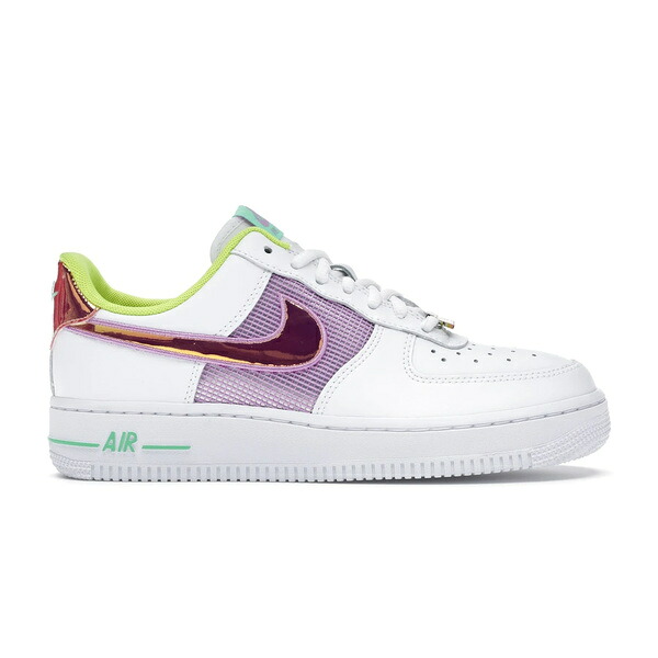 Nike ナイキ レディース スニーカー 【Nike Air Force 1 Low White Multi Pastel (Women's)】 サイズ US_7.5(24.5cm) White/Lemon Venom-Electro Green-Multi-Color｜asty