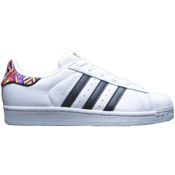 adidas アディダス レディース スニーカー  【adidas Superstar Multi Embroidery】  大きさ US_6.5(23.5糎) White/Black/Metallic Gold/Multi Embroidery