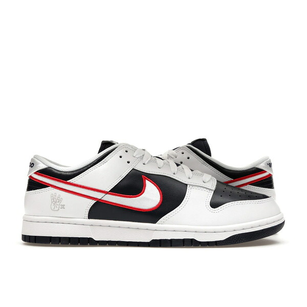 Nike ナイキ レディース スニーカー  【Nike Dunk Low Houston Comets Four-Peat (Women\u0027s)】  大きさ US_6(23.0糎) White/Obsidian/Wolf Grey/University Red