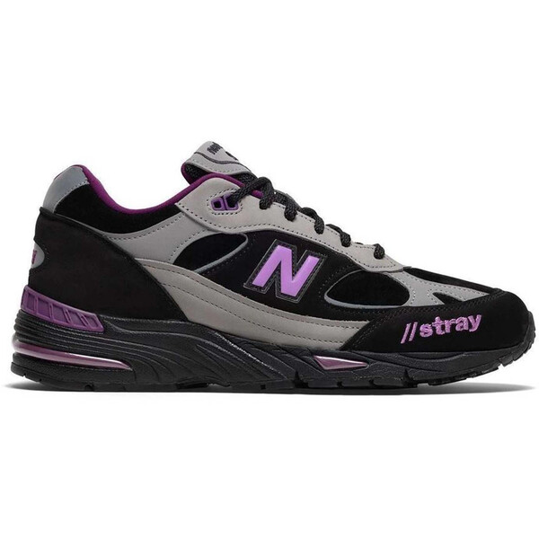 New Balance ニューバランス レディース スニーカー 【New Balance 991 Stray Rats Black (Women's)】 サイズ US_W_10 Black/Grey/Pink|asty