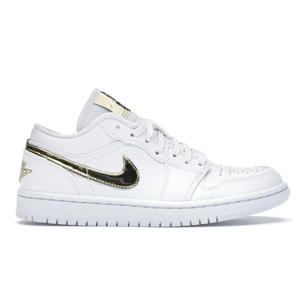 Jordan ジョーダン レディース スニーカー  【Jordan 1 Low White Metallic Gold (Women\u0027s)】  大きさ US_8(25.0糎) White/Metallic Gold-White