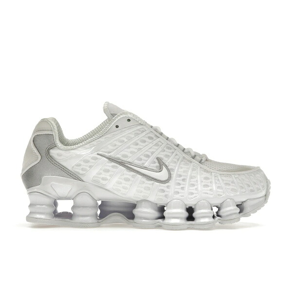 Nike ナイキ レディース スニーカー  【Nike Shox TL White Metallic Silver Max Orange (Women\u0027s)】  大きさ US_W_10 White/Metallic Silver-Max Orange-White