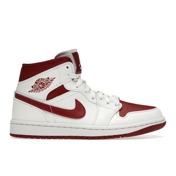 Jordan ジョーダン レディース スニーカー 【Jordan 1 Mid Reverse Chicago (Women's)】 サイズ US_W_11.5 White/Pomegranate-White｜asty