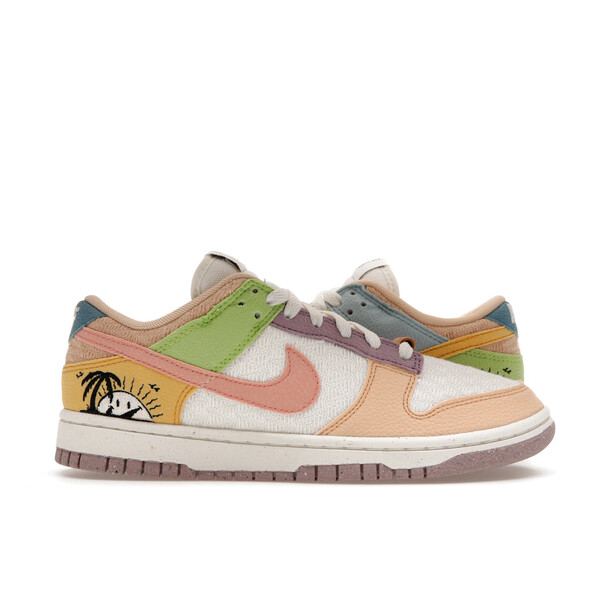 Nike ナイキ レディース スニーカー  【Nike Dunk Low Retro Sun Club Multi (Women\u0027s)】  大きさ US_8.5(25.5糎) Sail/Sanded Gold-Light Madder Root