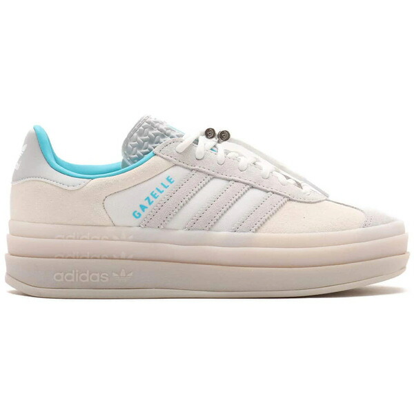 adidas アディダス レディース スニーカー  【adidas Gazelle Bold Cloud White Light Blue (Women\u0027s)】  大きさ US_6.5(23.5糎) Cloud White/Light Blue/Light Solid Grey