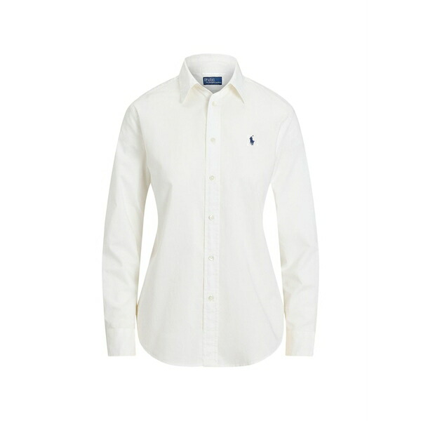 ラルフローレン レディース プルオーバー トップス Cotton shirt White