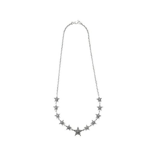 エマニュエレ ビコッキ メンズ ネックレス・チョーカー アクセサリー Large stella necklace Silver｜asty