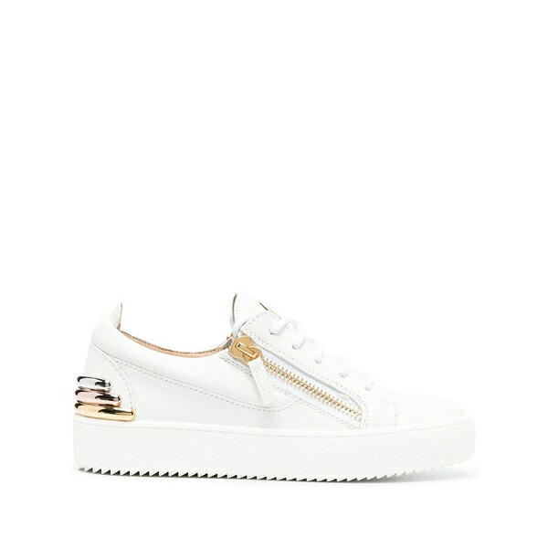 ジュゼッペザノッティ レディース スニーカー シューズ Zip-details leather sneakers White