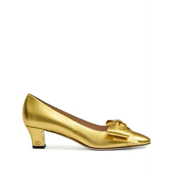 ヴァレンティノ ガラヴァーニ レディース パンプス シューズ Bowow leather pumps Gold
